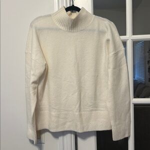 LOFT Super Soft Cream Mock neck Sweater